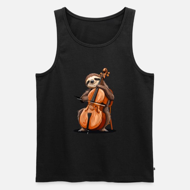 cello just cellin - Männer Premium Bio Tank Top - Schwarz