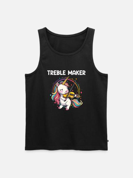 Violinist musical instrument Violin - Männer Premium Bio Tank Top - Schwarz