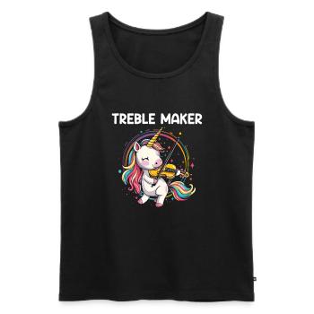Violinist musical instrument Violin - Männer Premium Bio Tank Top - Schwarz - Vorne - Michal (187cm)