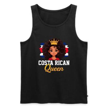 costa rican Princess, costa rica - Männer Premium Bio Tank Top - Schwarz - Vorne - Michal (187cm)