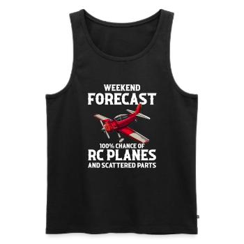 Still Playing With Airplanes RC Plane - Männer Premium Bio Tank Top - Schwarz - Vorne - Michal (187cm)