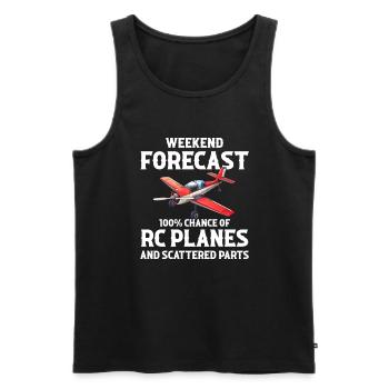 Still Playing With Airplanes RC Plane - Männer Premium Bio Tank Top - Schwarz - Vorne - Michal (187cm)