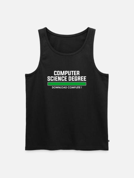 computer science degree - Männer Premium Bio Tank Top - Schwarz