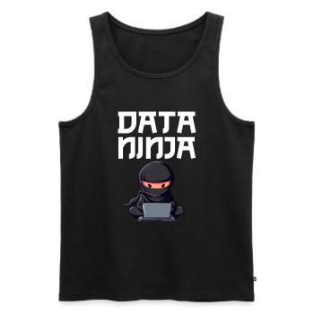 Data ninja data Scientist - Männer Premium Bio Tank Top - Schwarz - Vorne - Michal (187cm)