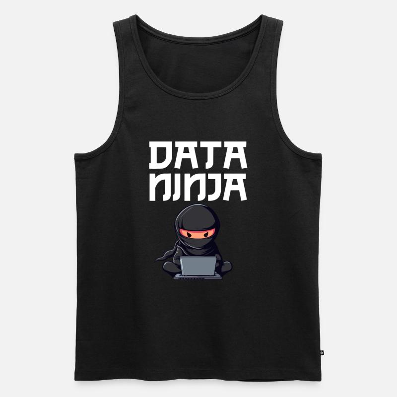 Data ninja data Scientist - Männer Premium Bio Tank Top - Schwarz