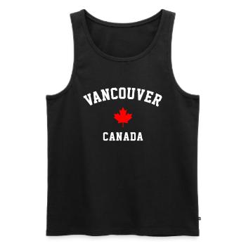 Vancouver Canada, canadian - Männer Premium Bio Tank Top - Schwarz - Vorne - Michal (187cm)