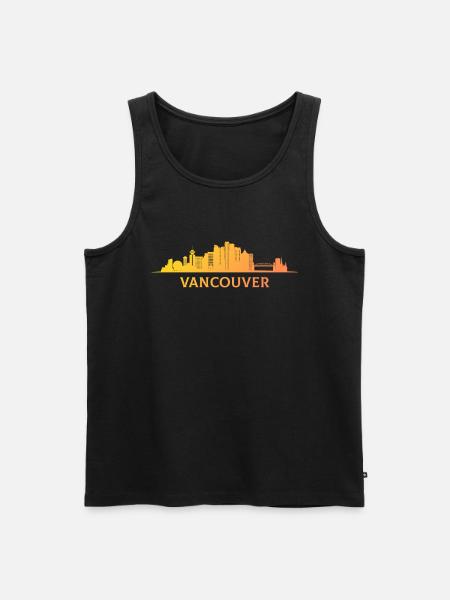 Vancouver Canada, canadian - Männer Premium Bio Tank Top - Schwarz