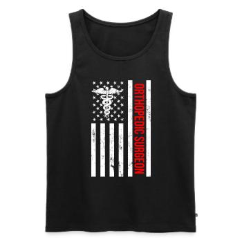Ortho surgeon, Nurse Doctor assistant orthopedic - Männer Premium Bio Tank Top - Schwarz - Vorne - Michal (187cm)