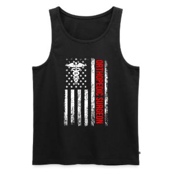 Ortho surgeon, Nurse Doctor assistant orthopedic - Männer Premium Bio Tank Top - Schwarz - Vorne - Michal (187cm)