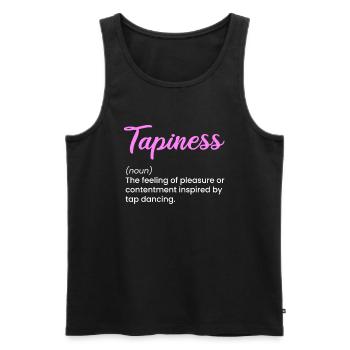 tapiness, tap dance - Männer Premium Bio Tank Top - Schwarz - Vorne - AI Model Male 178 light (178cm)