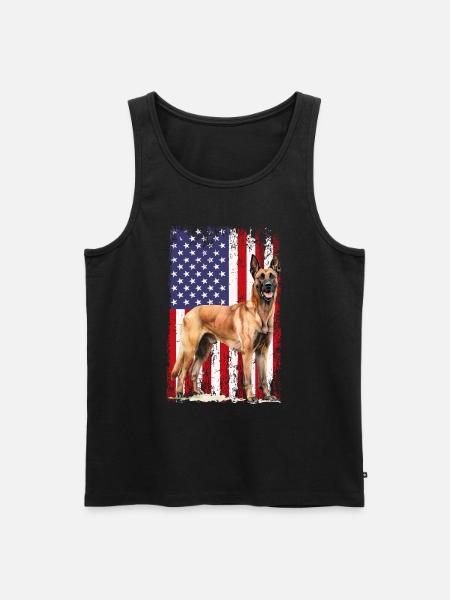 Belgian Malinois - Männer Premium Bio Tank Top - Schwarz