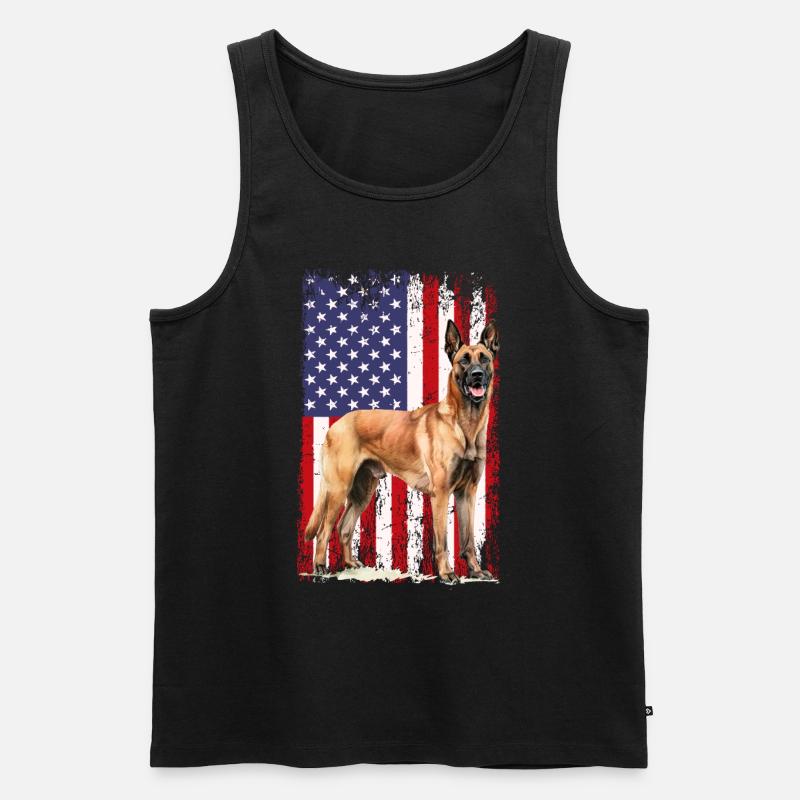 Belgian Malinois - Männer Premium Bio Tank Top - Schwarz