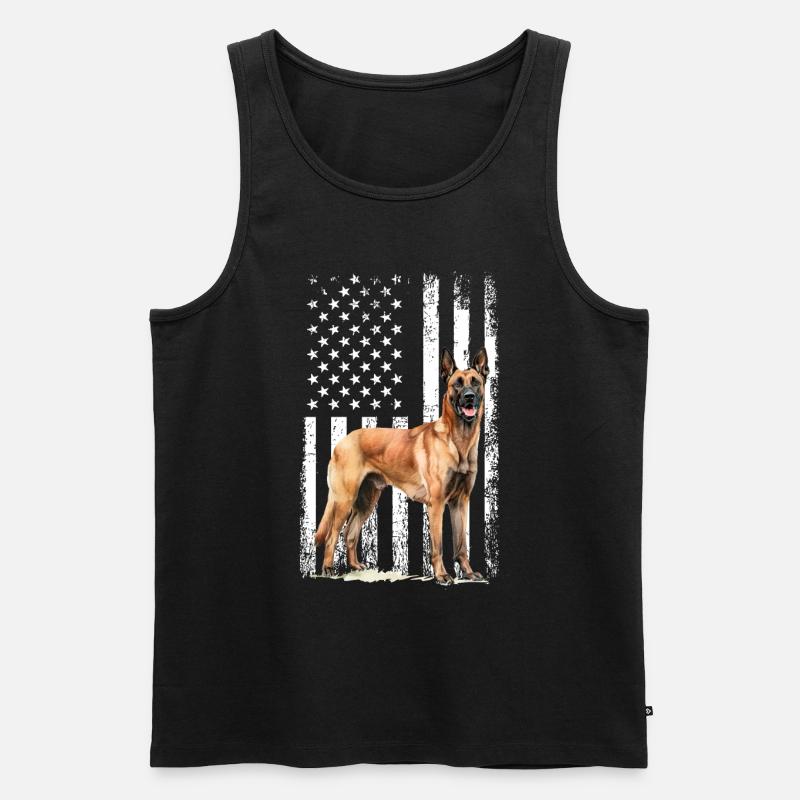 Belgian Malinois - Männer Premium Bio Tank Top - Schwarz