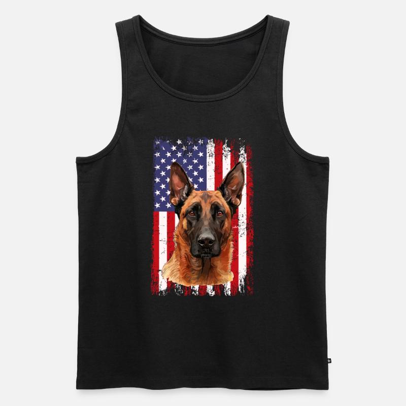 Belgian Malinois - Männer Premium Bio Tank Top - Schwarz