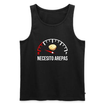 necesito arepas, venezuelan arepa - Männer Premium Bio Tank Top - Schwarz - Vorne - Michal (187cm)