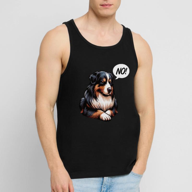 Pas de berger australien Aussie Propriétaire d’un Aussie Débardeur bio Premium Homme