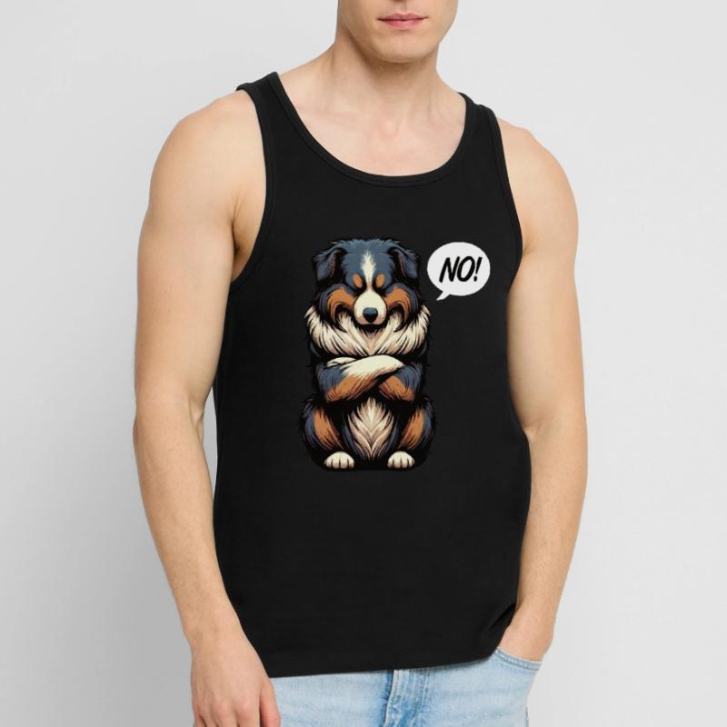 Pas de berger australien Aussie Propriétaire d’un Aussie Débardeur bio Premium Homme