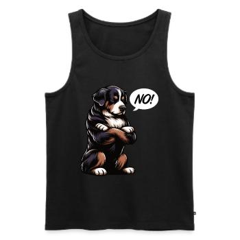 No Berner Sennenhund Sennenhunde Sennen Besitzer - Männer Premium Bio Tank Top - Schwarz - Vorne - AI Model Male 178 light (178cm)