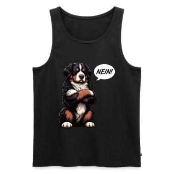 Nein Berner Sennenhund Sennenhunde Sennen Besitzer - Männer Premium Bio Tank Top - Schwarz - Vorne - AI Model Male 178 light (178cm)