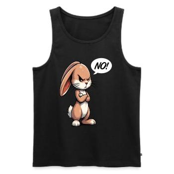 No Kaninchen Hase Hasen langohr Klopfer Rammler - Männer Premium Bio Tank Top - Schwarz - Vorne - AI Model Male 178 light (178cm)