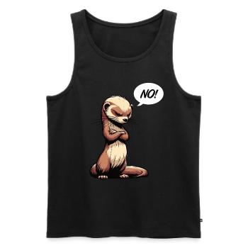 No Ferrets Ferret Keepers Ferret Owners - Men's Premium Organic Tank Top - black - Front - AI Model Male 178 light (178cm)