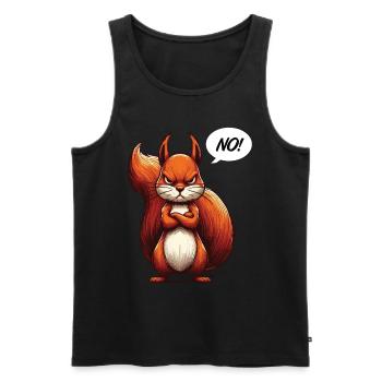 No Squirrel Squirrel Squirrel Lover - Men's Premium Organic Tank Top - black - Front - AI Model Male 178 light (178cm)
