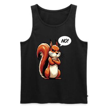 No Squirrel Squirrel Squirrel Lover - Men's Premium Organic Tank Top - black - Front - AI Model Male 178 light (178cm)