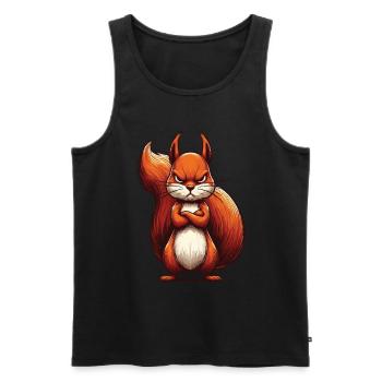 Squirrel Squirrel Squirrel Lover Rodent - Men's Premium Organic Tank Top - black - Front - AI Model Male 178 light (178cm)