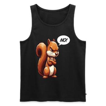 No Squirrel Squirrel Squirrel Lover - Men's Premium Organic Tank Top - black - Front - AI Model Male 178 light (178cm)