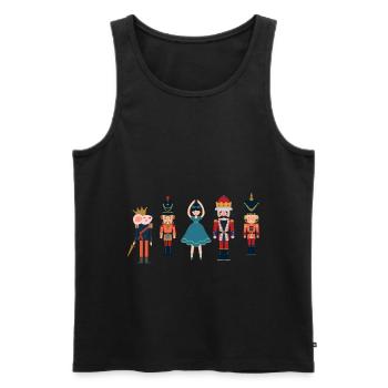 Klara Nussknacker Figur Prinz Ballett Weihnachts - Männer Premium Bio Tank Top - Schwarz - Vorne - Michal (187cm)
