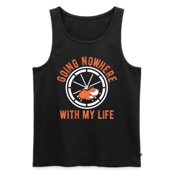 Nagetier Hamster - Männer Premium Bio Tank Top - Schwarz - Vorne - Michal (187cm)