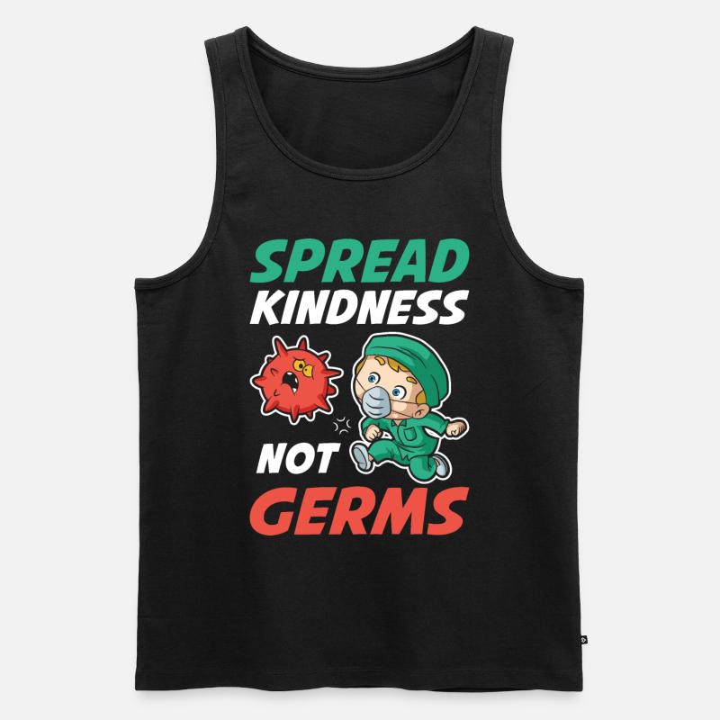 Spread Kindness Krankenschwester Geschenk - Männer Premium Bio Tank Top - Schwarz