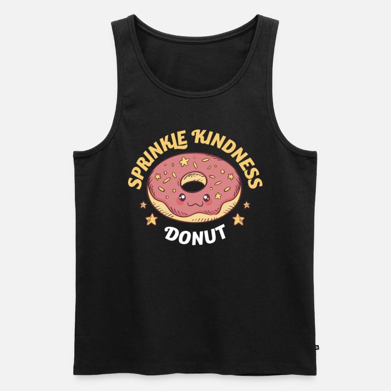 Sprinkle Kindness Freundlichkeit Geschenk - Männer Premium Bio Tank Top - Schwarz