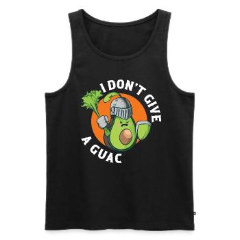 I Dont Give A Guac Vegan Geschenk - Männer Premium Bio Tank Top - Schwarz - Vorne - AI Model Male 178 light (178cm)