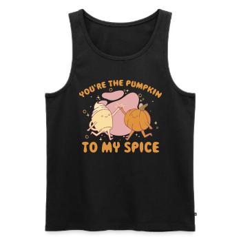 Youre The Pumpkin To My Spice Pumpkin Gift - Men's Premium Organic Tank Top - black - Front - Michal (187cm)
