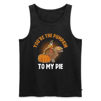 Youre The Pumpkin To My Pie Pumpkin Gift - Débardeur bio Premium Homme - noir - Devant - Michal (187cm)