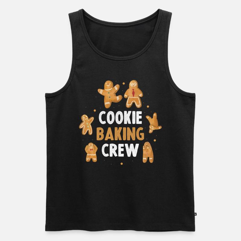 Cookie Baking Crew Keks Geschenk - Männer Premium Bio Tank Top - Schwarz
