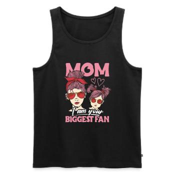Proud Mom Love Daughter Sunglasses Headband - Men's Premium Organic Tank Top - black - Front - AI Model Male 178 light (178cm)