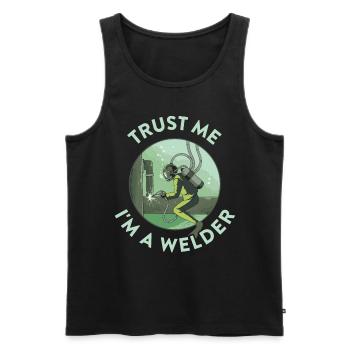 Croyez-moi im A Welder Welder Gift - Débardeur bio Premium Homme - noir - Devant - Michal (187cm)