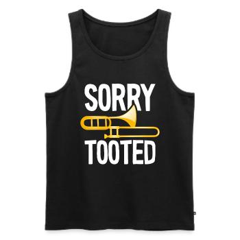 Sorry Tooted Trumpet Music Band - Débardeur bio Premium Homme - noir - Devant - Michal (187cm)
