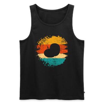 Potato Mashed Potatoes Retro Gift - Men's Premium Organic Tank Top - black - Front - AI Model Male 178 light (178cm)