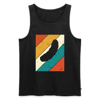 Gurke Gewürzgurke Kukumer Retro Saure Gurke - Männer Premium Bio Tank Top - Schwarz - Vorne - AI Model Male 178 light (178cm)