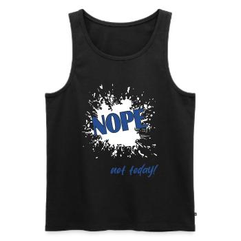 Nope - Männer Premium Bio Tank Top - Schwarz - Vorne - Michal (187cm)