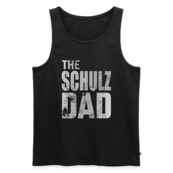 The Schulz Dad for Fathers Family Men Father's Day - Men's Premium Organic Tank Top - black - Front - AI Model Male 178 light (178cm)