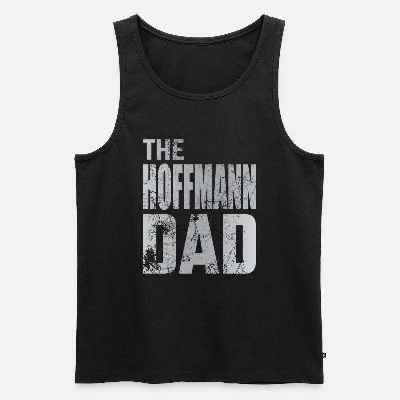 Hoffmann Papa Vater Dad Geschenkidee - Männer Premium Bio Tank Top - Schwarz