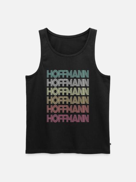 Hoffmann Retro Efternavn Familiegave - Herre Premium økologisk tanktop - sort