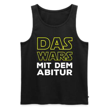 Das wars mit dem Abitur - Männer Premium Bio Tank Top - Schwarz - Vorne - Michal (187cm)