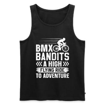Bmx Bandits A high-flying ride into adventure - Men's Premium Organic Tank Top - black - Front - Michal (187cm)