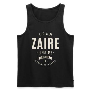 Zaire Lifetime Member Personalized Name Zaire - Men's Premium Organic Tank Top - black - Front - Michal (187cm)