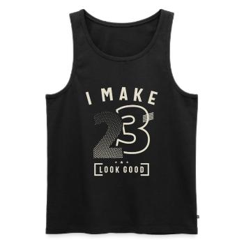 I Make 23 Birthday 23 Years Old - Men's Premium Organic Tank Top - black - Front - Michal (187cm)